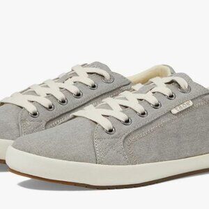 Taos Star Footwear Women's Grey Khaki Wash Canvas Shoes